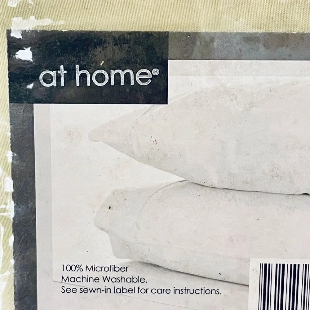 NWT At Home Gorgeous King Green Sage 4 Pc Soft Wrinkle Free microfiber Sheet Set